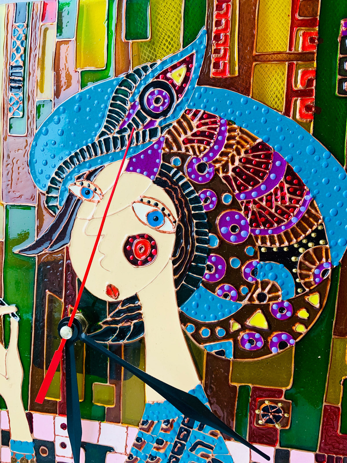 Zegar Kobieta z papierosem