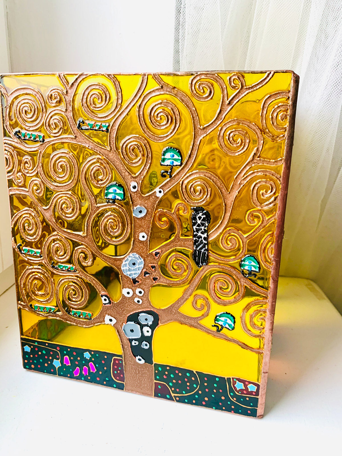 Duży lampion Klimt Drzewo Życia