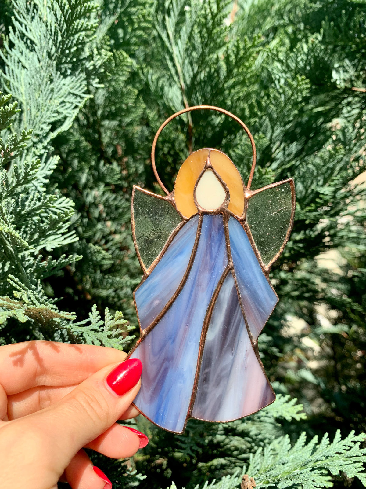 Aniołek Podziękowania fioletowy