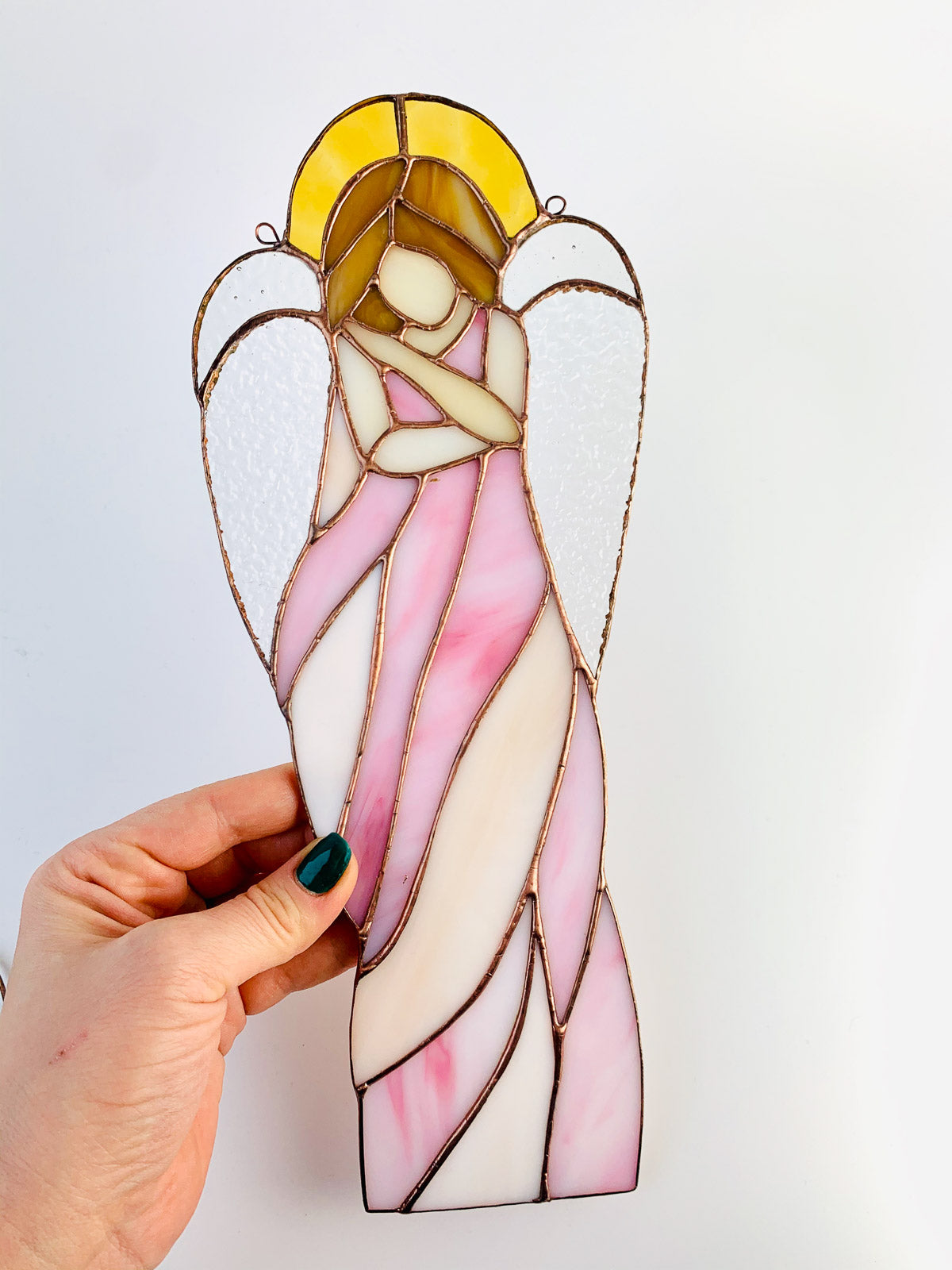 Anioł opieki różowy