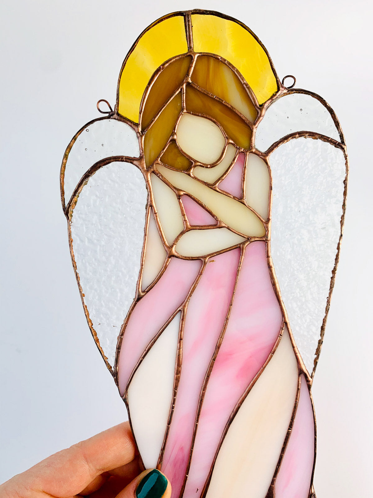 Anioł opieki różowy