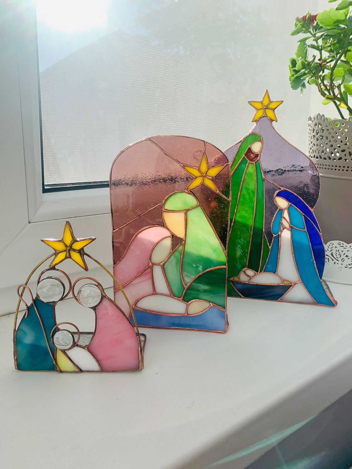 Nativity scene Holy family large