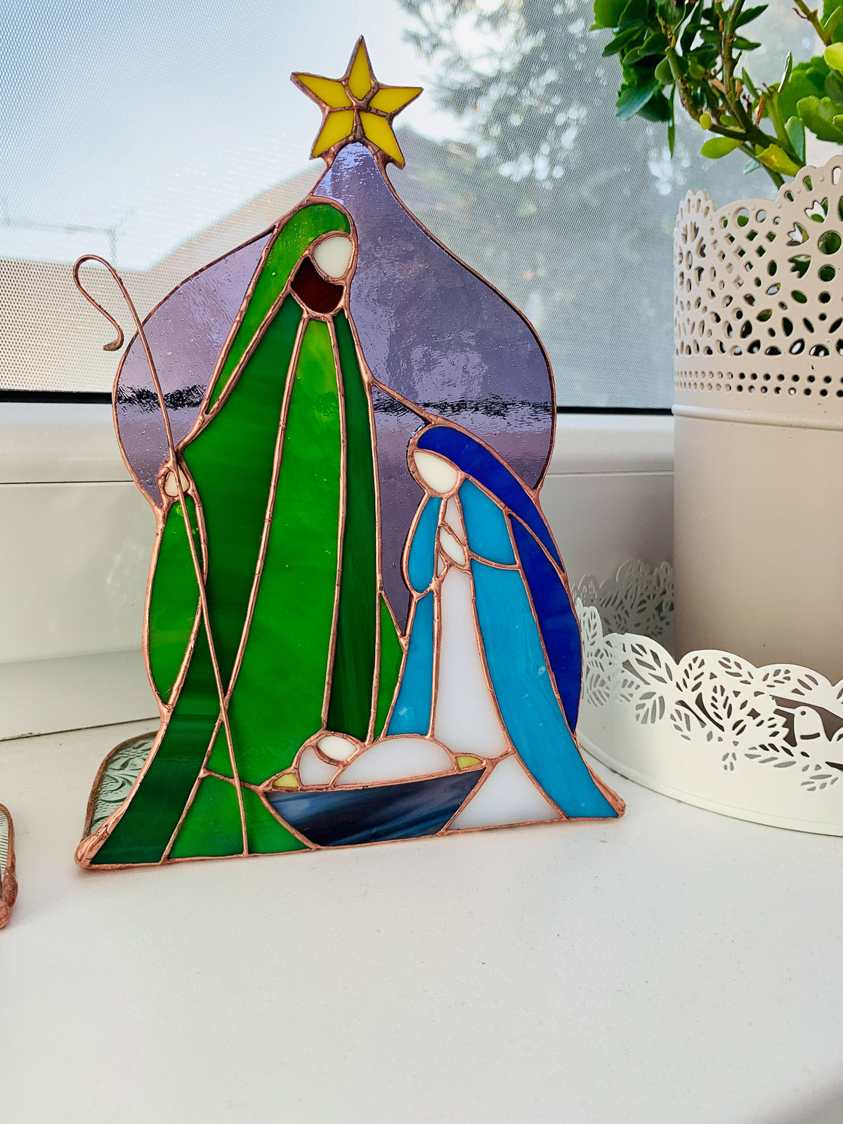 Nativity scene Holy family large