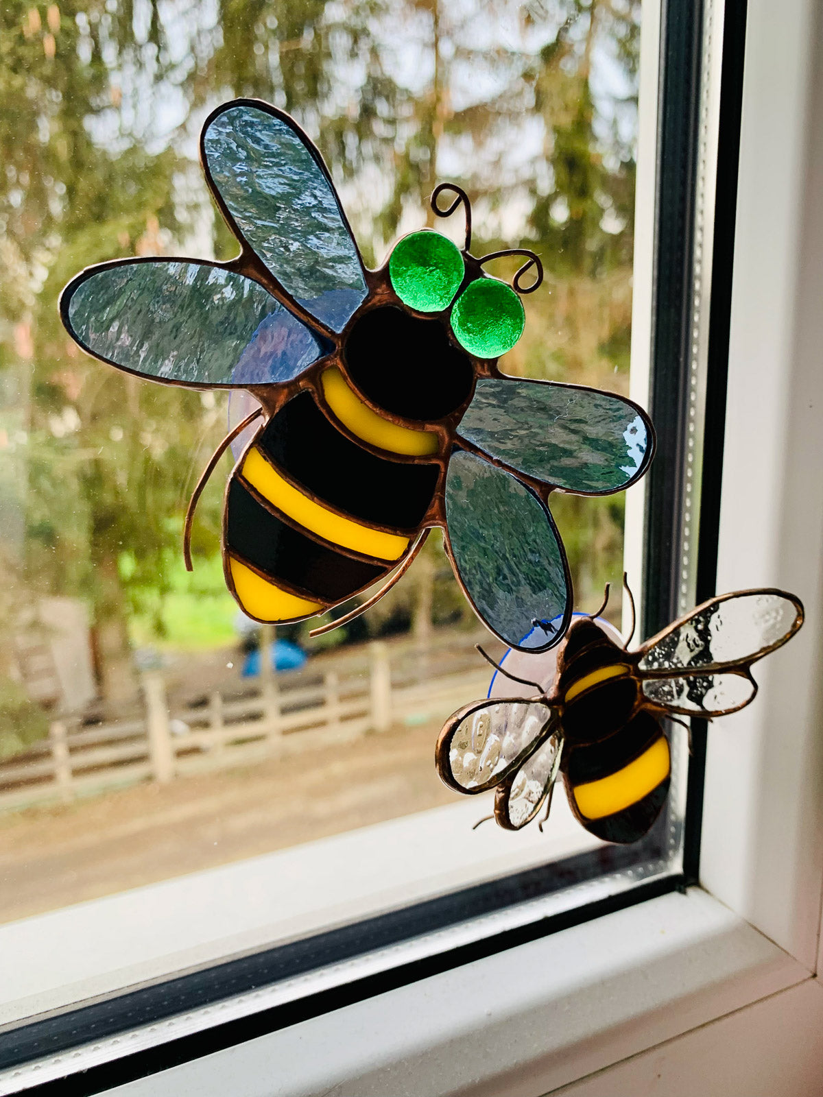 Bee with a suction cup